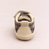 Beige Plaid Sneakers with Velcro Straps
