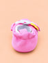 Polka Dot Cartoon Baby Shoes (Pink)