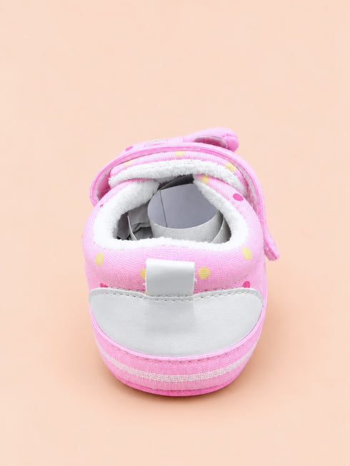 Pink Bow Baby Pre-Walker Shoes