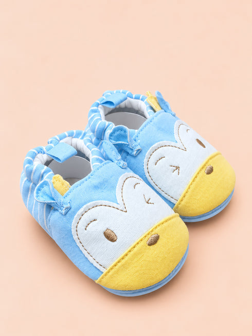 Playful Animal Baby Sneakers (Sky Blue)