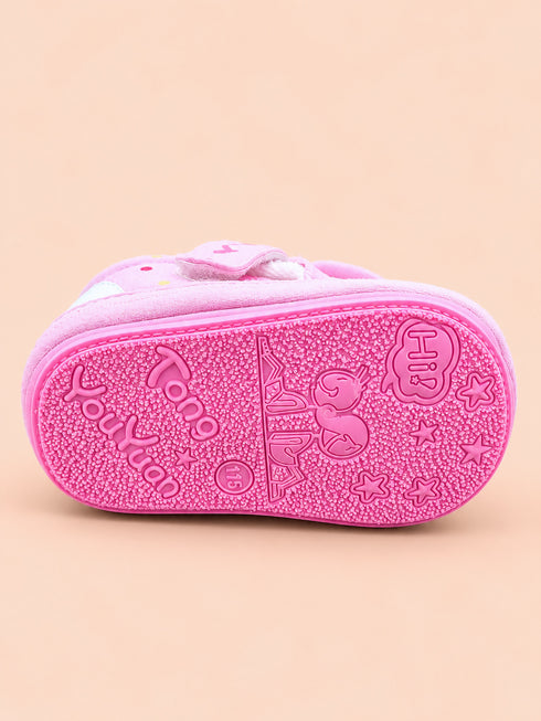Pink Bow Baby Pre-Walker Shoes
