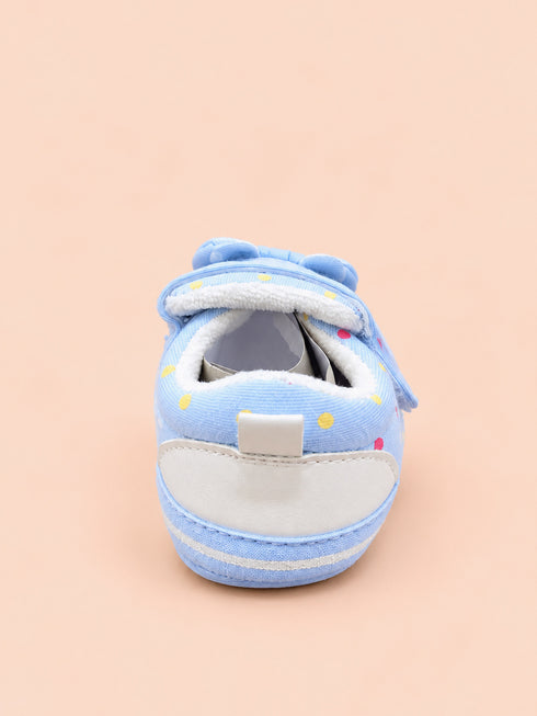 Blue Bow Baby Pre-Walker Shoes