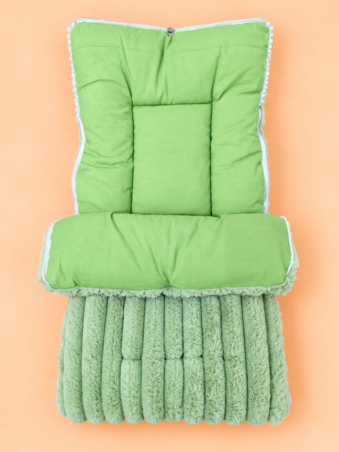 Cozy Fur Baby Sleeping Carry Nest (Green)