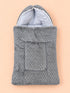 Cozy Baby Plush Textured Sleeping Carry Nest (Grey)