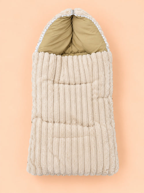 Cozy Fur Baby Sleeping Carry Nest (Sand)