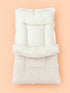 Cozy Baby Plush Textured Sleeping Carry Nest (White)