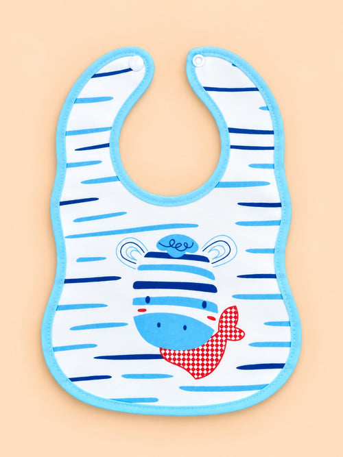 Zebra Printed Baby Feeding Bib