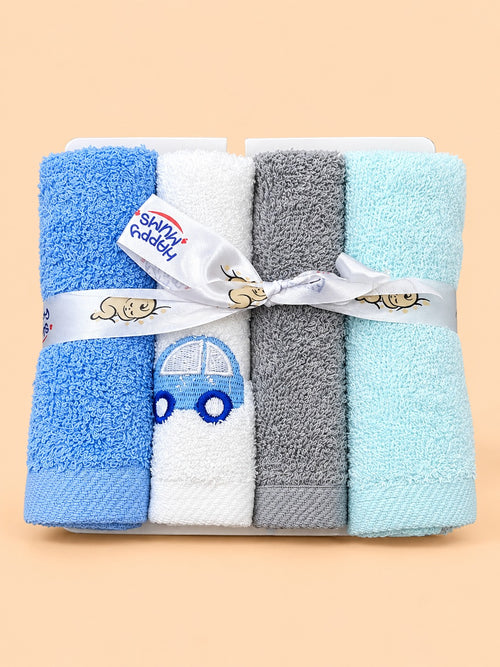 4-Pcs Baby Face Towel Gift Set