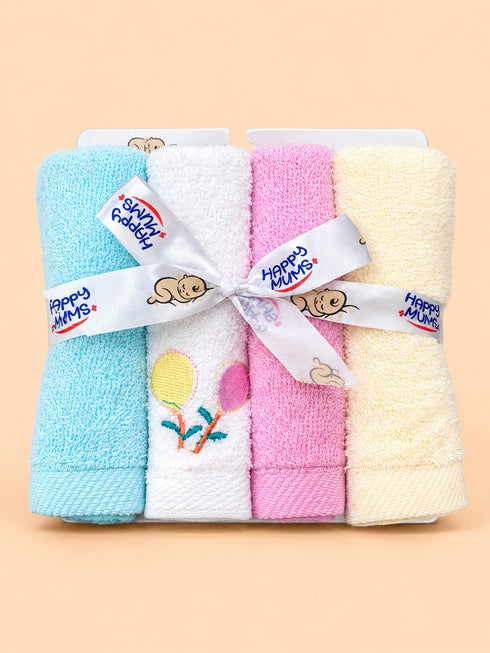 4-Pcs Baby Face Towel Gift Set