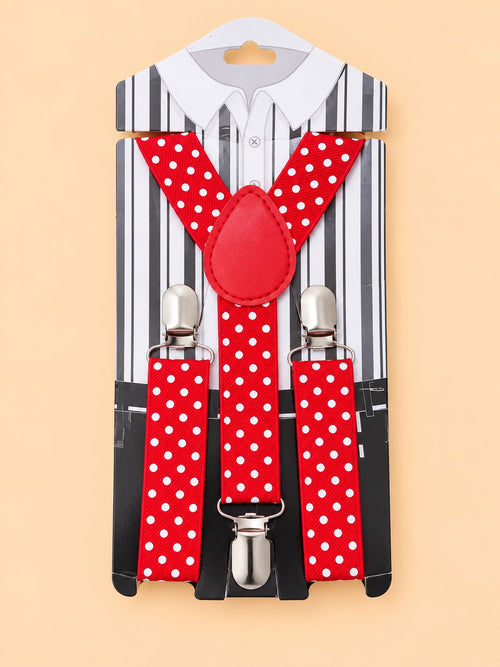 Red Polka Dot Boys Adjustable Gallace