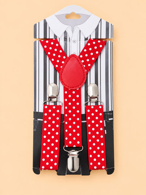 Red Polka Dot Boys Adjustable Gallace
