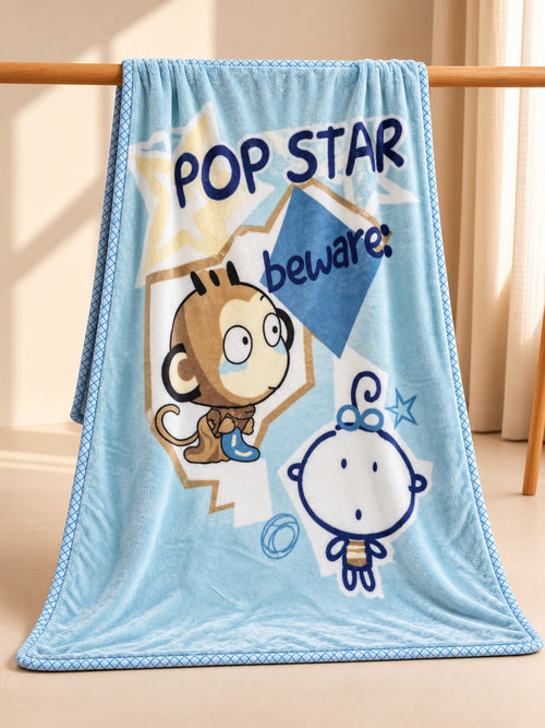 Popstar Monkey Baby Soft Double-Ply Blanket