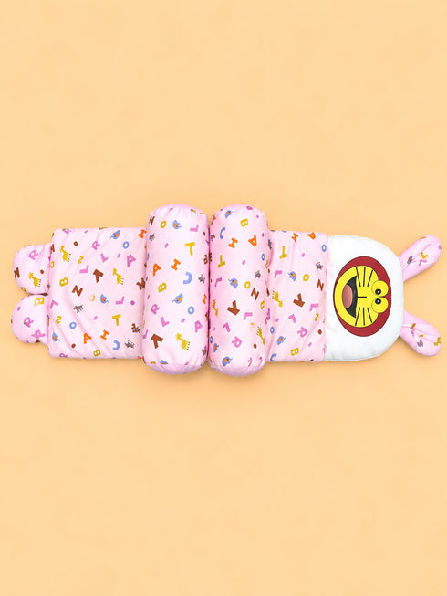 Alphabet Pattern Baby Adjustable Pillow (Pink)