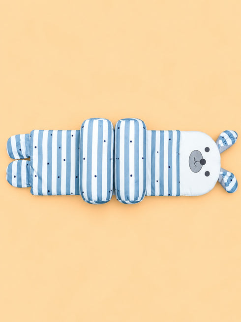 Grey Striped Baby Adjustable Pillow