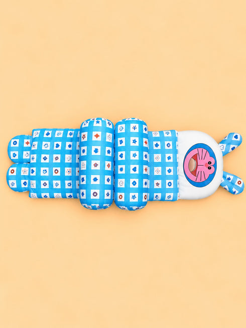 Geometric Checkered Baby Adjustable Pillow