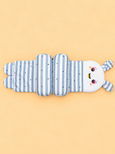 Grey Striped Baby Adjustable Pillow