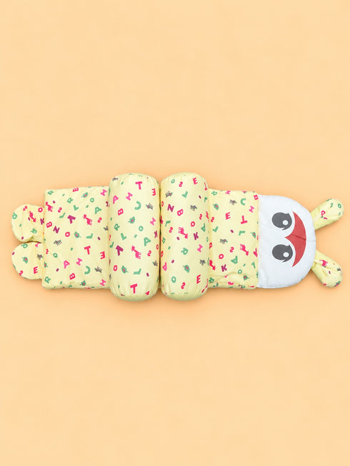 Alphabet Pattern Baby Adjustable Pillow (Yellow)