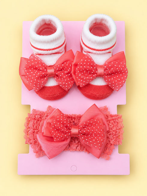 2-Pcs Baby Headband & Sock Gift Set