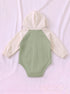 Pretty Girl Fleece Hooded Bodysuit Set