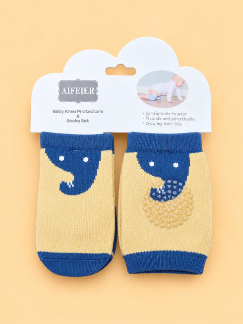 2-Pcs Baby Knee Pads & Socks Gift Set