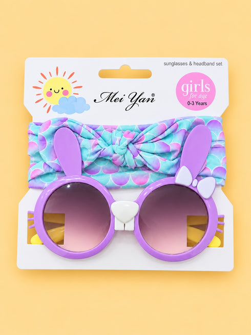 2-Pcs Baby Headband & Glasses Gift Set