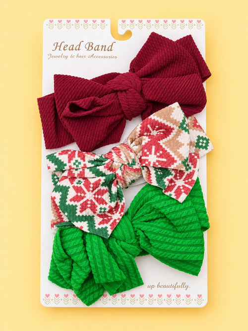 3-Pcs Baby Headband Gift Set