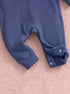 Playful Ribbed Henley Sleepsuit (Blue)