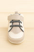 Light Sand & White Baby Sneaker with Velcro Strap