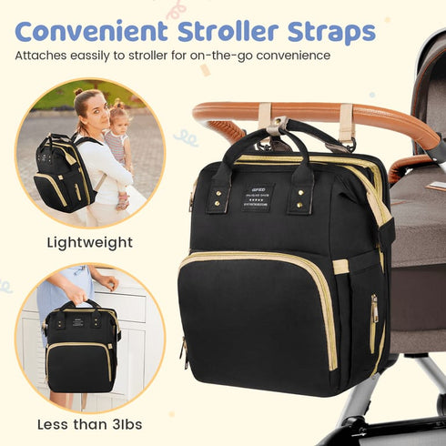 Ultimate Diaper Bag by Living Traveling Share – Black