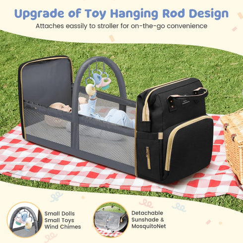 Ultimate Diaper Bag by Living Traveling Share – Black