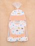 4 Pcs Baby Mittens, Cap, Bib & Socks Gift Set