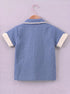 Blue Irish Cotton Cuban Shirt Set