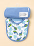 4-Pcs Shark Baby Bibs & Plush Toy Gift Set