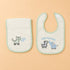 4-Pcs Baby Cap, Bib, Burp Cloth & Socks Gift Set