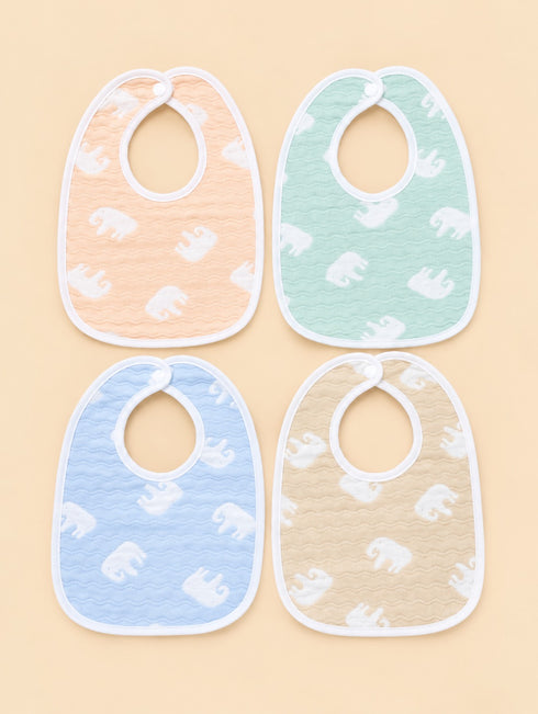 4-Pcs Baby Bibs Gift Set
