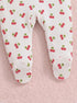 Cherry Printed Drop Needle Footed Sleepsuit
