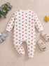 Cherry Printed Drop Needle Footed Sleepsuit