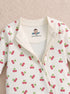 Cherry Printed Drop Needle Footed Sleepsuit