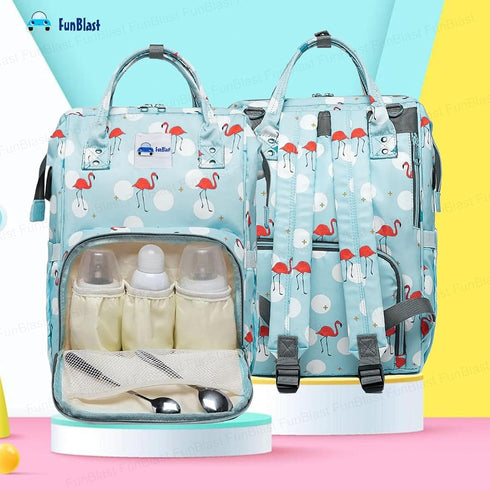 Baby Diaper Bag Waterproof (Light Blue)