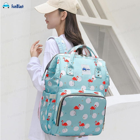 Baby Diaper Bag Waterproof (Light Blue)