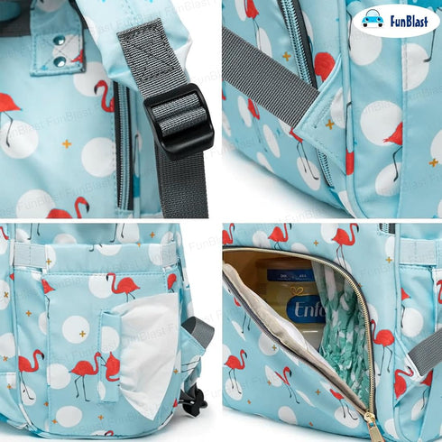 Baby Diaper Bag Waterproof (Light Blue)