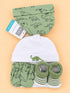 4-Pcs Baby Caps, Mittens & Socks Gift Set