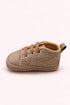 Sand & Brown Toddler Velcro Baby Sneakers