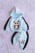 Little Panda Printed Fleece Hooded Set