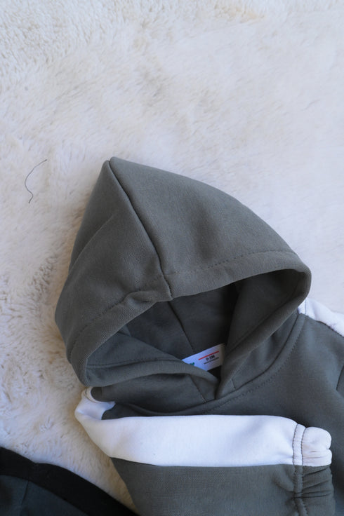 Panda Printed Fleece Hooded Set
