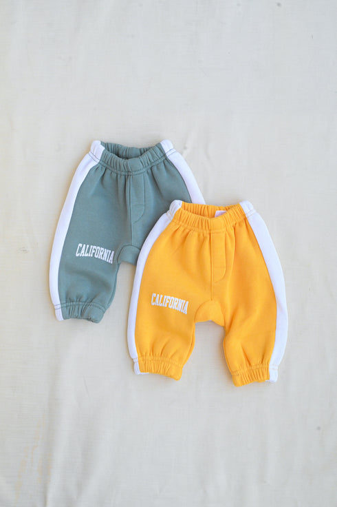2-Pack Color Block Fleece Pajama (Yellow & Green)