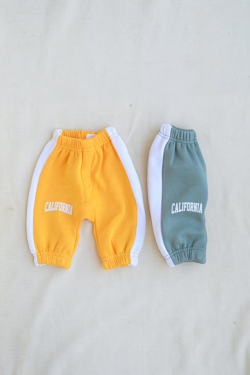 2-Pack Color Block Fleece Pajama (Yellow & Green)