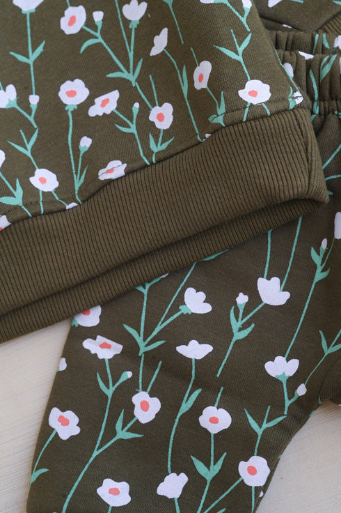 Forest Bloom Fleece Hooded Set