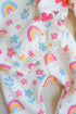 Rainbow Meadows Frilled Fleece Hooded Set