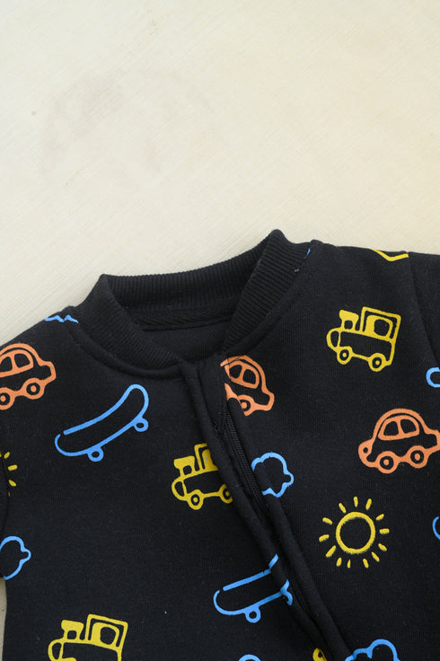 Tiny Adventurer Fleece Footed Sleepsuit